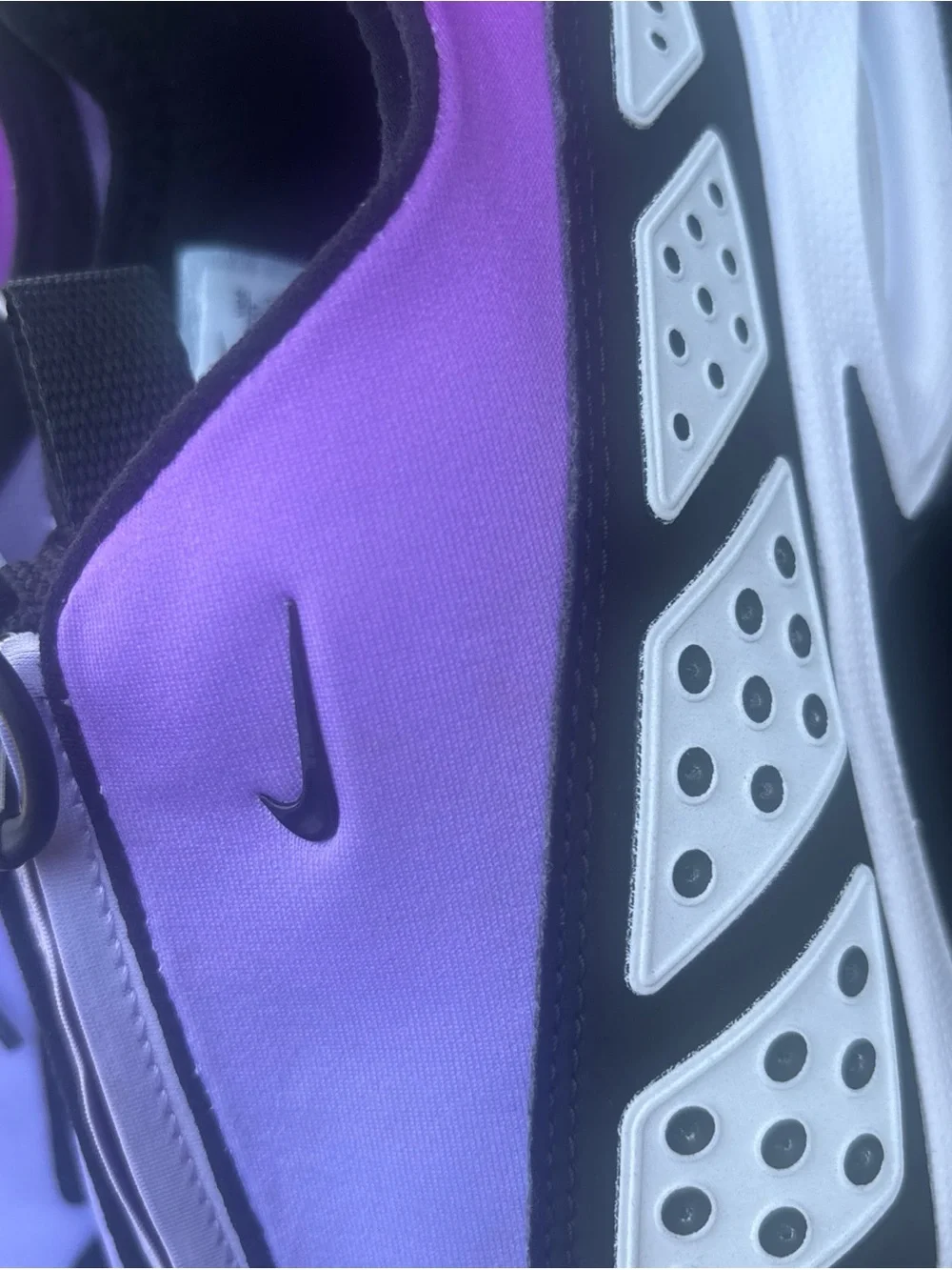 Nike Women's Slip-On Sneakers in Purple and Black